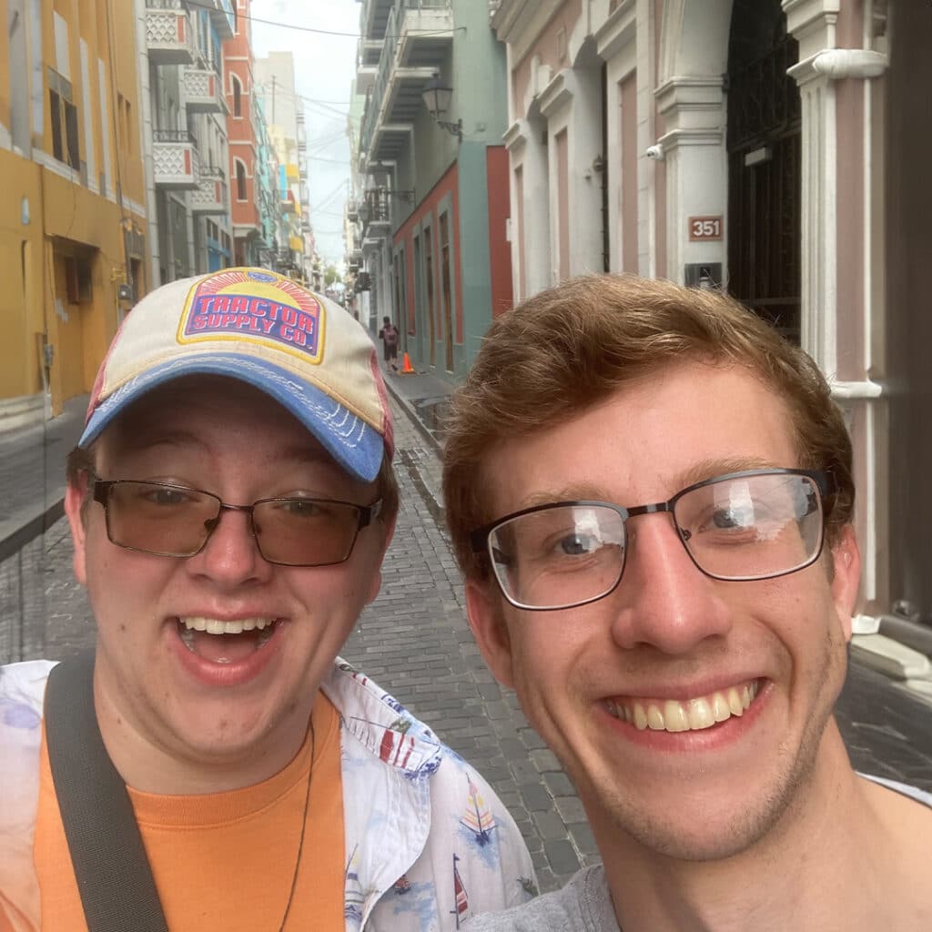 Ethan and Luke in San Juan together